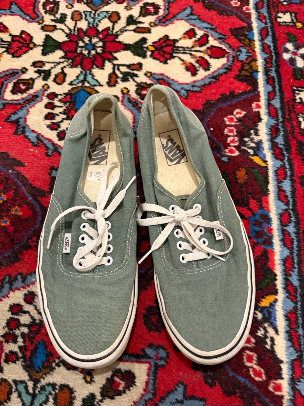 Vans Men's Saltwash Green Canvas Sneakers 11.5